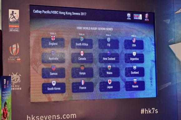 Main draw of Hong Kong Rugby Sevens on March 13, 2017. (Bill Cox/Epoch Times)