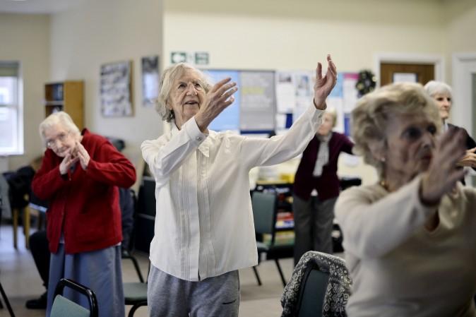 Elderly people take part in a Tai Chi Class. (Bethany Clarke/Getty Images)