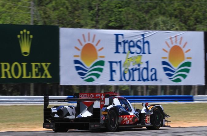 Driver Neel Jani seemed surprised to have taken the pole from the Cadillacs. (Chris Jasurek/Epoch Times)