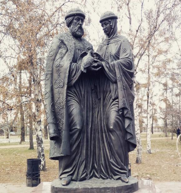 Statue of Peter and Fevronia Murom that represents faith, hope, love and family. (Vlatka Jovanovic)