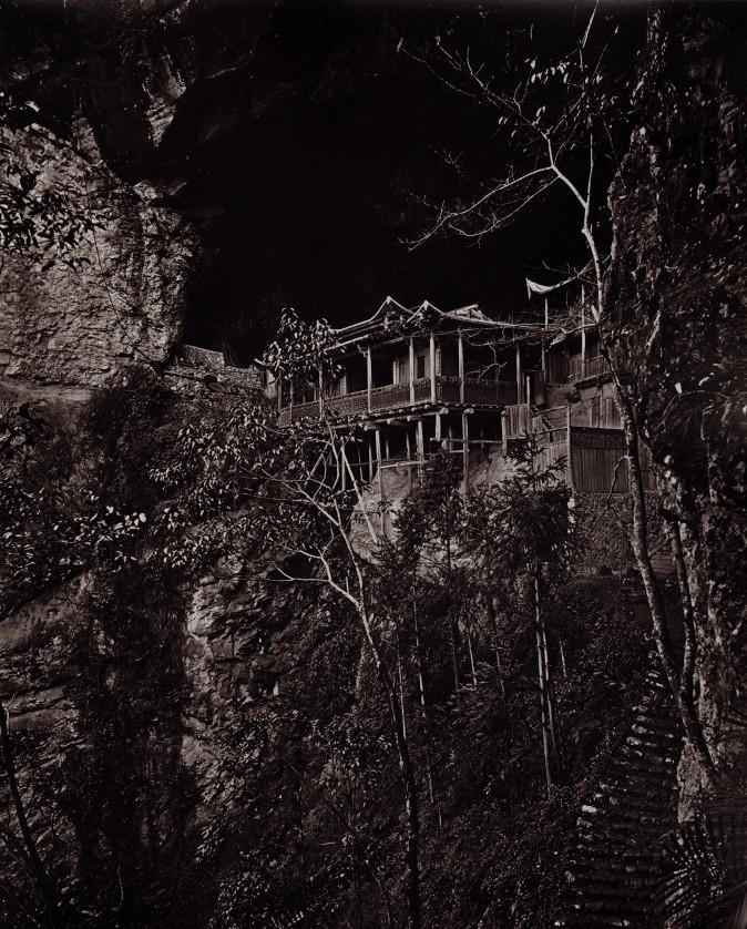 "Yuen-Fu Monastery Cave," circa 1873, from the book "Foochow and the River Min" by John Thomson. Carbon print. (Courtesy of the Stephan Loewentheil Historical Photography of China Collection)