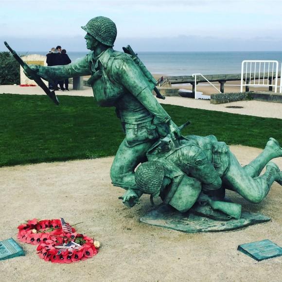 The National Guard Monument at Omaha Beach, Normandy. (Janna Graber)