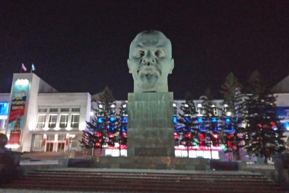 A giant Lenin head, the biggest in the world in Ulan Ude. (Vlatka Jovanovic)
