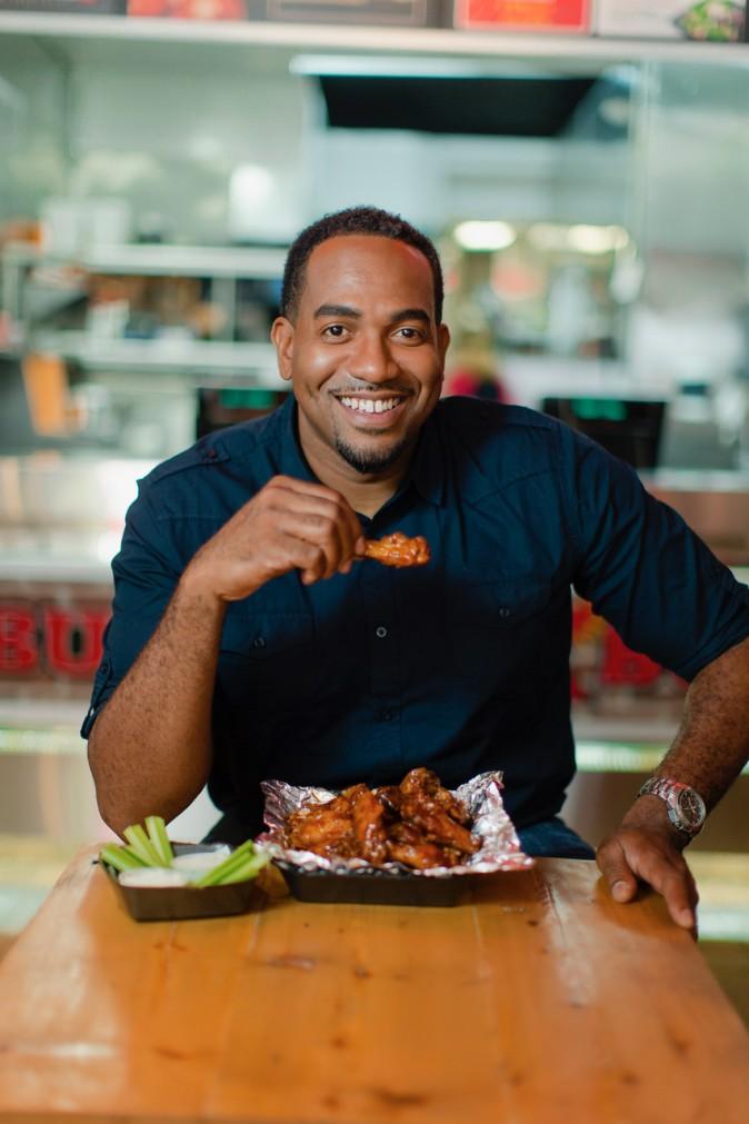 Jamar White, co-founder of Buffalo Boss, a New York based fast food restaurant. White, like many other small business owners turned to an alternative lender to keep his business afloat and going. (Courtesy of Buffalo Boss)