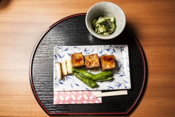 A Kyoto-style home-cooked meal, at the WAK Japan office in Kyoto. (Annie Wu/Epoch Times)