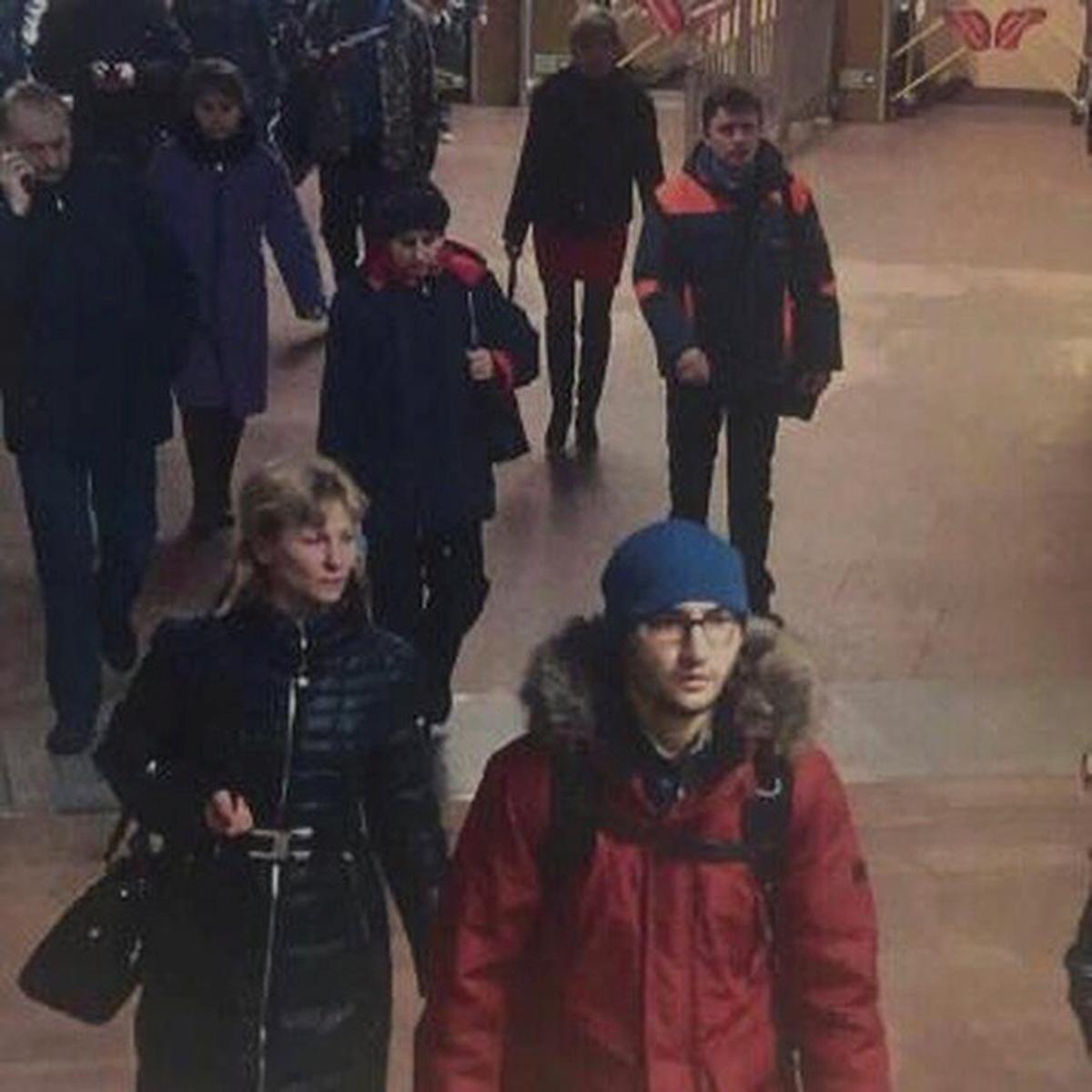 A still image of suspect Akbarzhon Jalilov walking at St Petersburg's metro station. (5th Channel Russia/via Reuters)