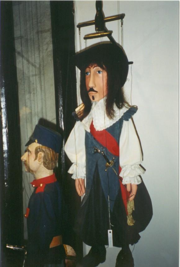Hand-carved Czech puppets. (Courtesy Susan Hallet)