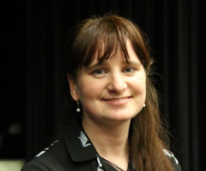 Karli Zschogner, coordinator for Canada's All-Party Parliamentary Group on the Prevention of Genocide and Other Crimes Against Humanity, attended the "Human Harvest" film screening at the University of Ottawa on April 6, 2017. (Jonathan Ren/Epoch Times)