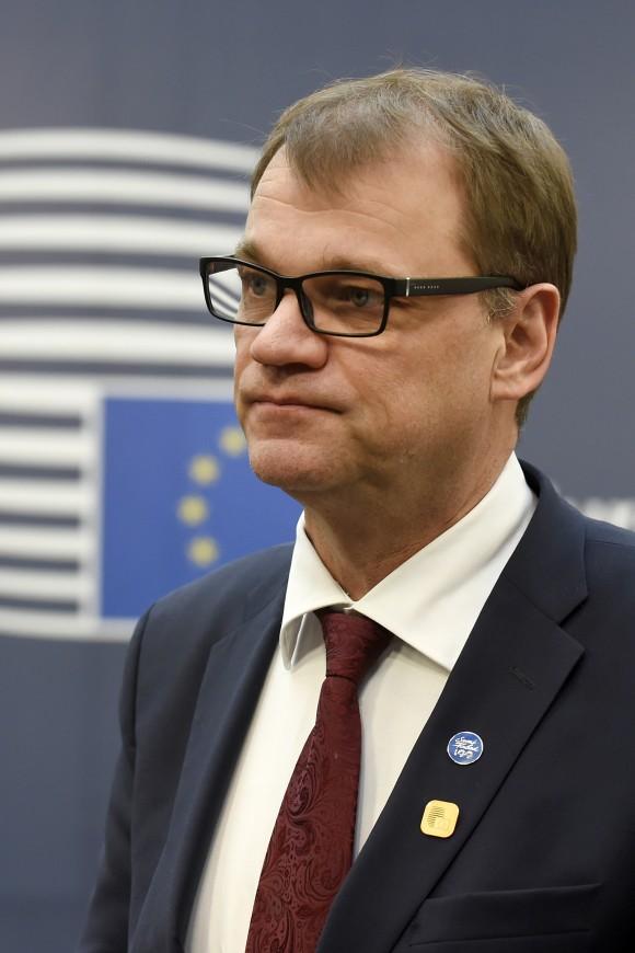 Finland's Prime minister Juha Sipila at the European Council in Brussels on Dec. 15, 2016.<br/>(JOHN THYS/AFP/Getty Images)