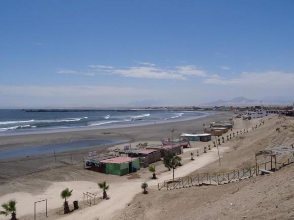 The beach at Chicama in northern Peru, where the longest left-breaking waves in the world can be found. (David Lawes)