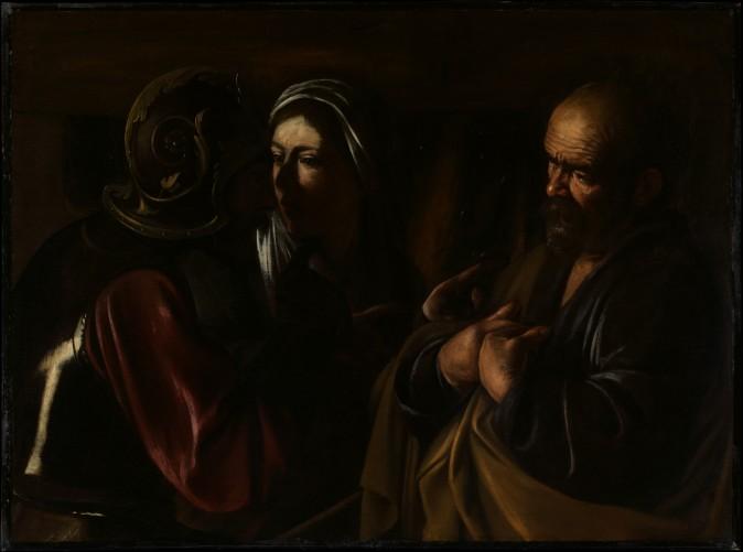 "The Denial of Saint Peter," 1610, by Caravaggio (Michelangelo Merisi, 1571–1610). Oil on canvas, gift of Herman and Lila Shickman, and Purchase, Lila Acheson Wallace Gift. (The Metropolitan Museum of Art)
