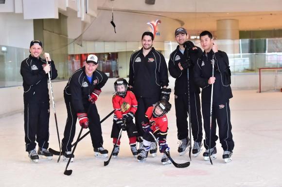Brad Smyth with fellow instructors at the Junior Tigers Hong Kong Easter Camp 2017. (Eddie So)