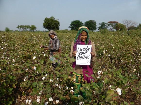 Cotton Farmers in Kasrawad, Madhya Pradesh, India, who make clothes for ethical streetwear label ZRCL using organically grown bioRe® cotton. (@wearezrcl)