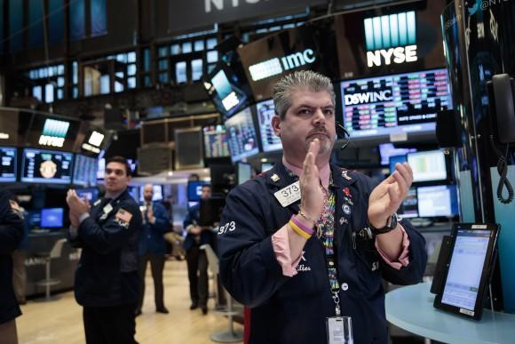 Stock markets have broken new records, and business confidence has been on the rise since President Trump was elected. (Drew Angerer/Getty Images)