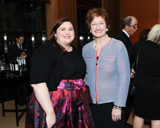 Elizabeth Ann Stribling, Kathleen Doyle at the celebration of the opening of Berkshire Hathaway HomeServices New York Properties hosted at the Four Seasons Hotel New York on April 26, 2017. (Courtesy of Rommel Demano for BFA)