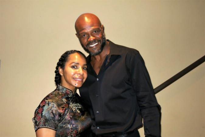 Terry Norris, retired boxing champion, fitness trainer, and owner of World Champion Cardio Boxing; and his wife Tanya Norris, also a fitness trainer who runs the business, enjoyed Shen Yun Performing Arts at the Dolby Theater in Hollywood, Calif. on Apr. 16. "We really liked the show. It's amazing," said Mrs. Norris. It was her second time attending the performance, while it was her husband's first. (Michael Ye/Epoch Times)