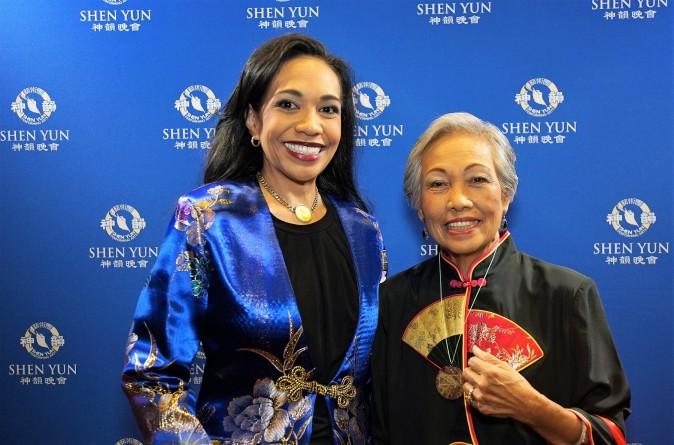 Katrina Lim and her mother, Gloria Lim, both thoroughly enjoyed watching Shen Yun Performing Arts at the Orpheum Theatre on March 19, 2017. "You must see it. You feel the heritage. You feel the people. You feel the culture," Ms. Lim said. (David Zheng/NTD Television)