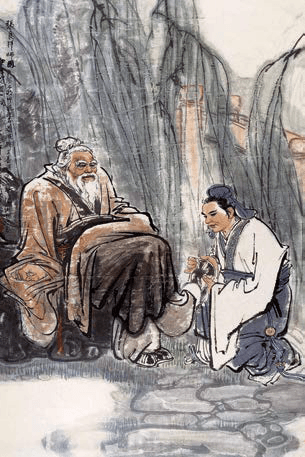 Zhang Liang respected the elder and put his shoes on for him.