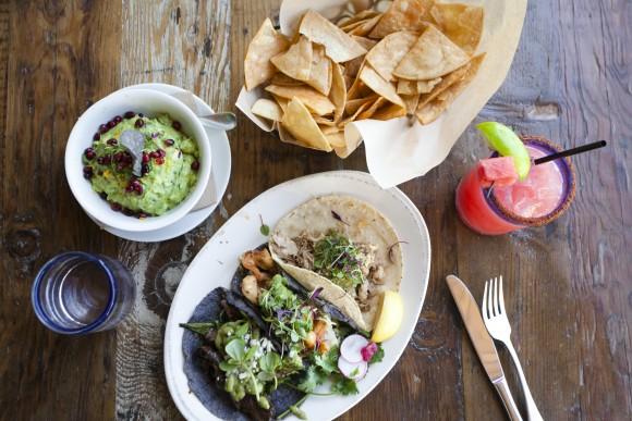 Ola Mexican Kitchen, located in Pacific City, in Huntington Beach, offers Mexican fare as well as views overlooking the beach and ocean. (Channaly Philipp/The Epoch Times)