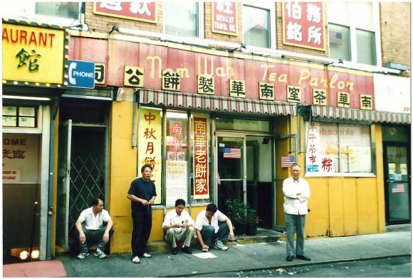 The Nom Wah Tea Parlor on Doyers Street has been operating since 1920. (Lia Chang/Museum of Chinese in America)