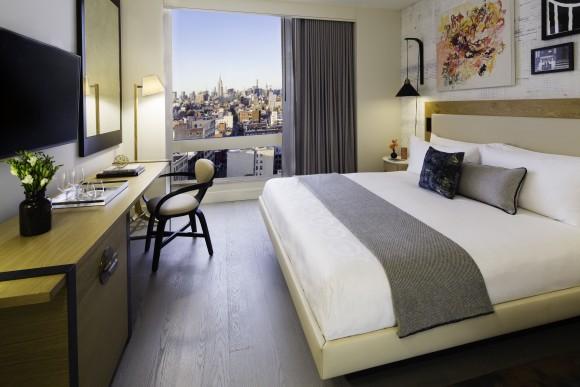 Room with a view at Hotel 50 Bowery. (Chris Sanders)