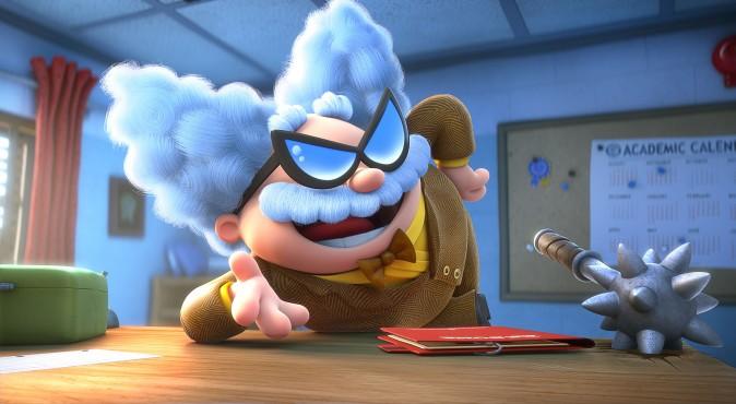 Professor Poopypants (voiced by Nick Kroll) in DreamWorks Animation's "Captain Underpants: The First Epic Movie." (DreamWorks Animation LLC)