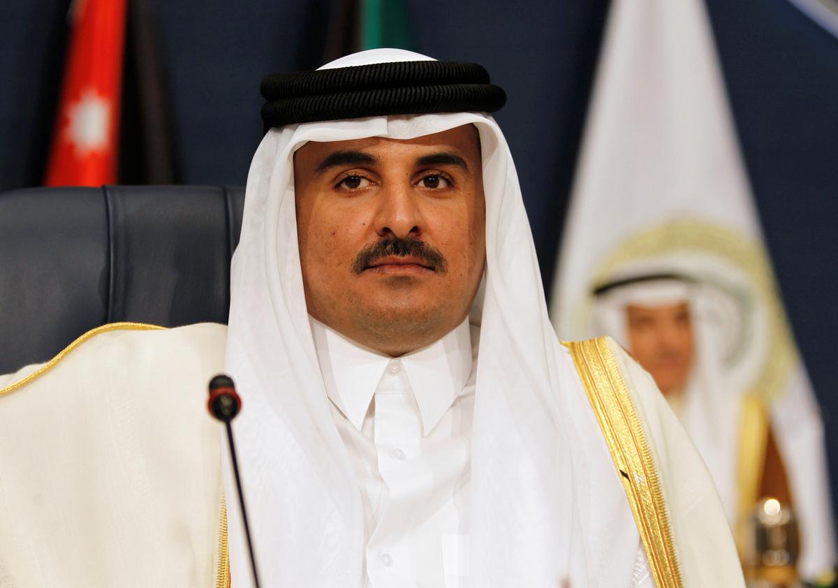 Emir of Qatar Sheikh Tamim bin Hamad al-Thani attends the 25th Arab Summit in Kuwait City on March 25, 2014. (REUTERS/Hamad I Mohammed)