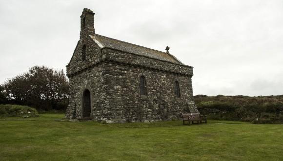 St. Non's Chapel. St. Non was the mother of St. David, the patron saint of Wales. A nearby natural well is reputed to contain healing waters. (Carole Jobin)