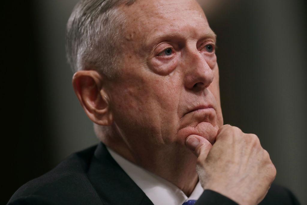 Defense Secretary James Mattis testifies before the Senate Armed Services Committee during a hearing in the Dirksen Senate Office Building on Capitol Hill in Washington on June 13, 2017. (Chip Somodevilla/Getty Images)