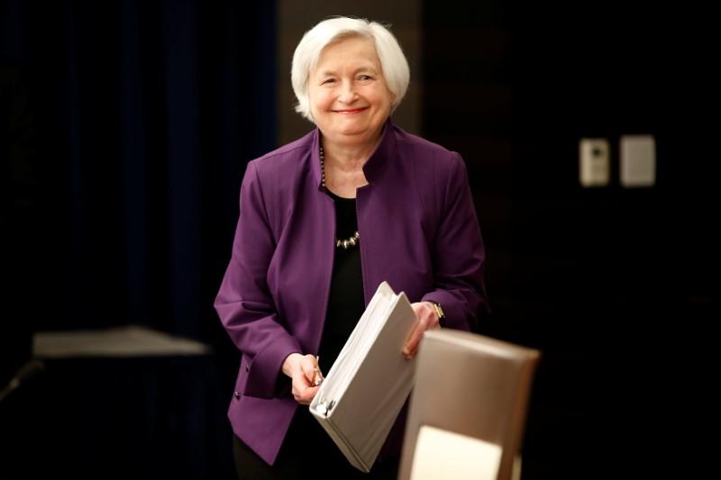 Federal Reserve Board Chairwoman Janet Yellen arrives for a news conference after the Fed releases its monetary policy decisions in Washington, on June 14, 2017. (REUTERS/Joshua Roberts)