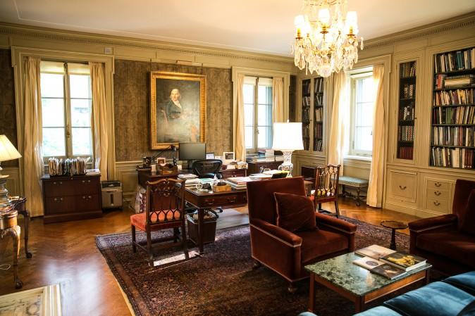 A rare look at the former second-floor study of Ms. Frick. (Benjamin Chasteen/The Epoch Times)