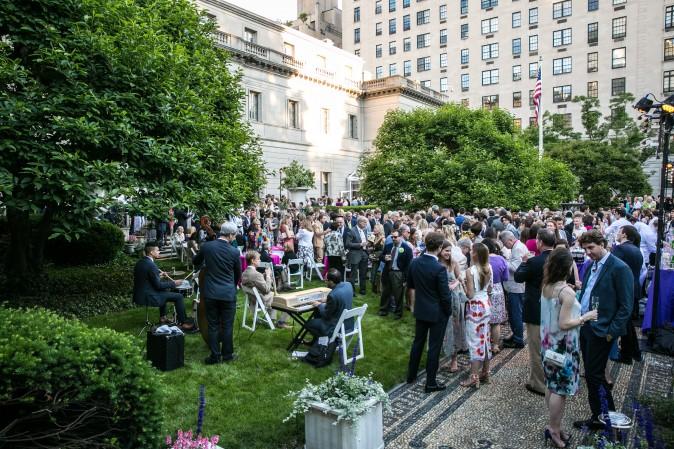 Jazz band The Flail performs at The Frick's Spring Garden Party. (Benjamin Chasteen/The Epoch Times)