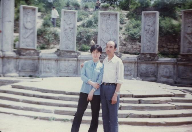This photo was taken in Yuanming Yuan (Old Summer Palace) in Beijing when Jennifer was a graduate student. (Provided by Jennifer Zeng)