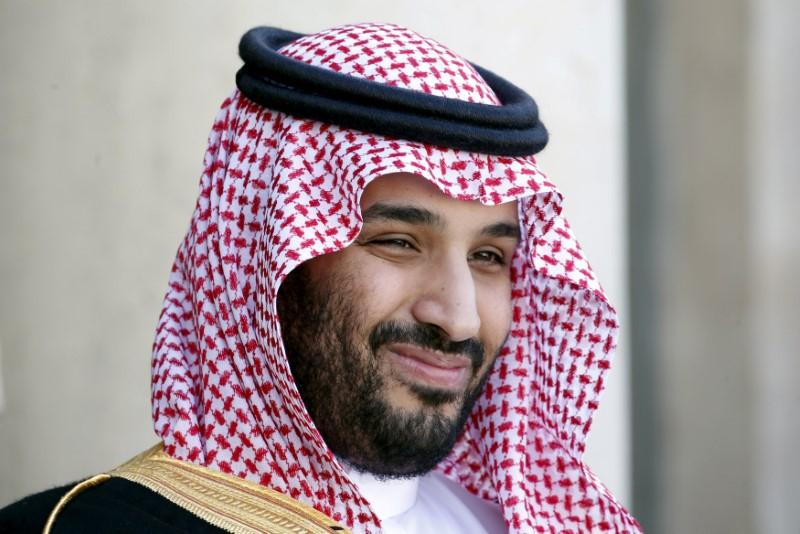 Saudi Arabia's Deputy Crown Prince Mohammed bin Salman reacts upon his arrival at the Elysee Palace in Paris, France on June 24, 2015.(REUTERS/Charles Platiau)