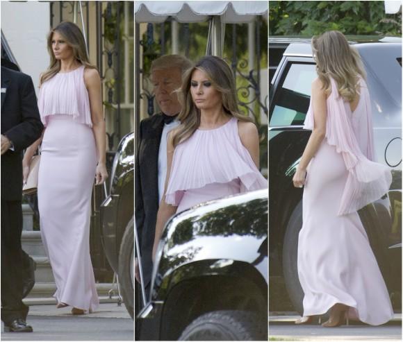 United States President Donald J. Trump and first lady Melania Trump depart the White House in Washington, DC on June 24, 2017. (Ron Sachs/Getty Images)