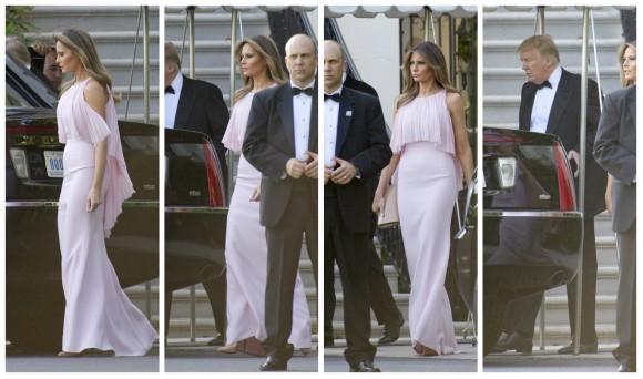 United States President Donald J. Trump and first lady Melania Trump depart the White House in Washington, DC on June 24, 2017. (Ron Sachs/Getty Images)