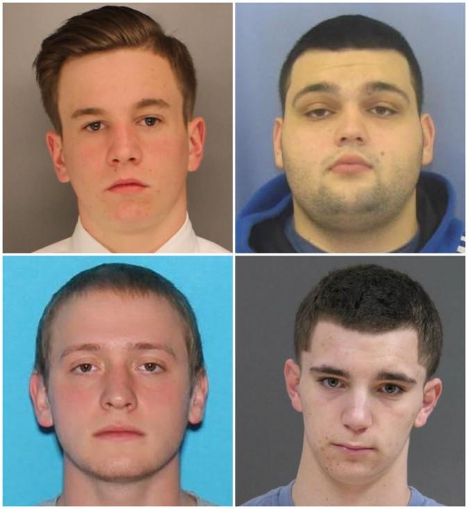 The four missing men (Top L, clockwise) Jimi Patrick, Mark Sturgis, Dean Finocchiaro, and Thomas Meo. (Bucks County District Attorney's Office)