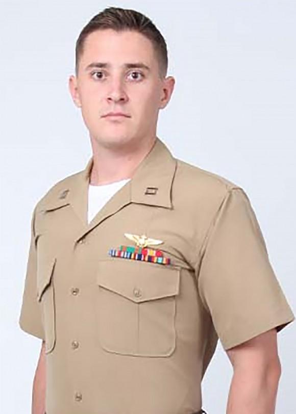 Capt. Sean E. Elliott of VMGR-452 in Orange County, New York. (Photo via U.S. Marine Corps Forces Reserve)