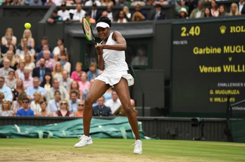 Tennis - Wimbledon - London, Britain - July 15, 2017 Venus Williams of the U.S. in action during the final against Spain's Garbine Muguruza REUTERS/David Ramos/Pool