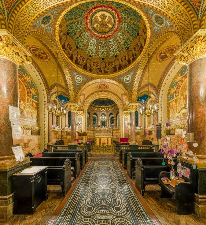 The interior of St Christopher's Chapel within Great Ormond St Childrens Hospital in London, England. (Creative Commons/Wikimedia)