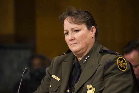 Carla Provost, acting chief, U.S. Border Patrol at a Senate hearing in Washington on June 21, 2017. (Samira Bouaou/The Epoch Times)