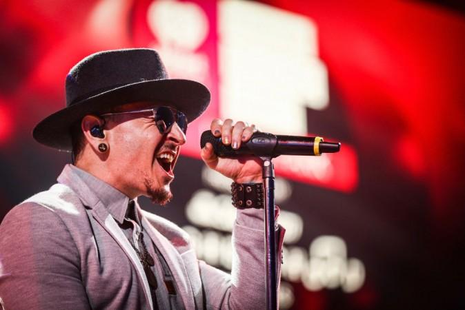 Chester Bennington of Linkin Park performs on stage at the iHeartRadio Album Release Party presented by State Farm at the iHeartRadio Theater Los Angeles on May 22, 2017 in Burbank, California. (Rich Fury/Getty Images for iHeartMedia)
