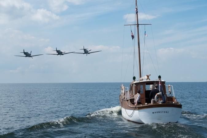 British warplanes and civilian boats to the rescue in "Dunkirk." (Melinda Sue Gordon/Warner Bros. Entertainment Inc.)