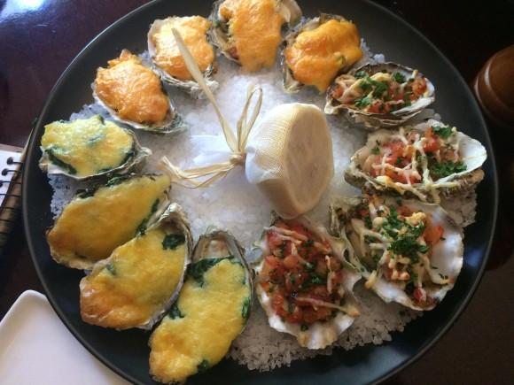 Oyster appetizer at Shuckers Oyster Bar & Restaurant. (Beverly Mann)