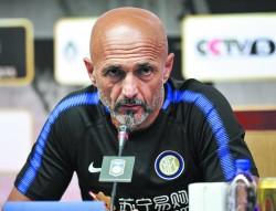 Inter Milan boss Luciano Spalletti at a press conference in Nanjing, in China's eastern Jiangsu Province, on July 23. In June, the soccer club announced it was being bought by Chinese firm Suning. (STR/AFP/GETTY IMAGES)