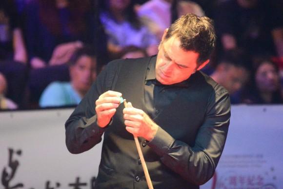 Ronnie O'Sullivan said that he had trouble adapting to his cue during the tournament and had to be more careful in his shot selection. (Eddie So)