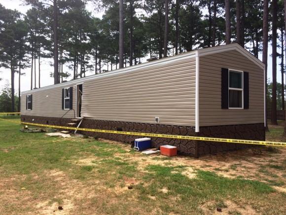 Escaped inmate Deltra Henderson was fatally wounded in an exchange of gunfire with law officers after barricading himself in this home on the grounds of the David Wade Correctional Center on July 27, 2017. (Claiborne Parish Sheriff's Office)