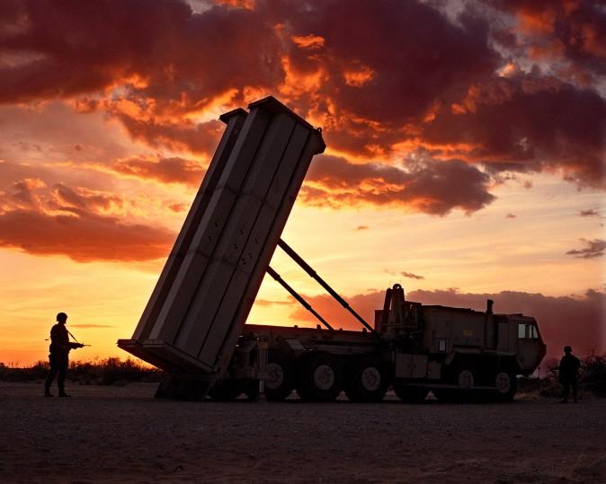 A THAAD missile battery, similar to those deployed in South Korea. (photo by Lockheed Martin)
