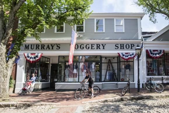 Murray's Toggery Shop sells the original Nantucket Reds pants, not to mention sports coats, skirts, and hats, all in the iconic color.(Samira Bouaou/The Epoch Times)