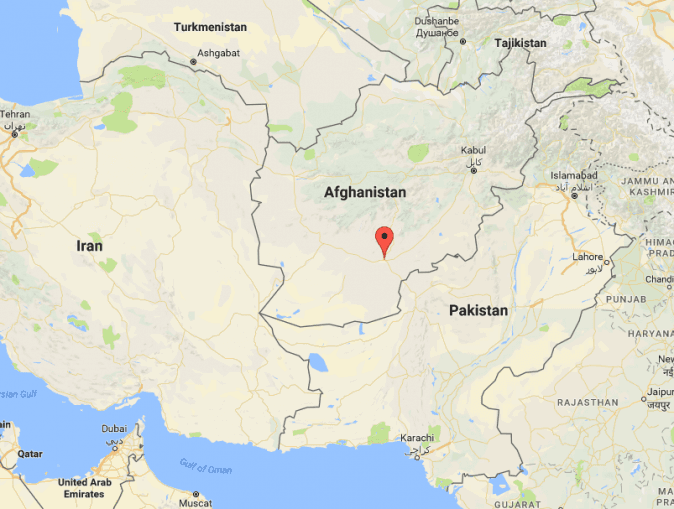 Location of Kandahar, Afghanistan. (Google Maps)
